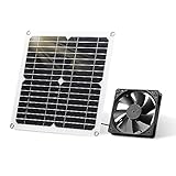 SUNYIMA Solarpanel Fan Kit, 12W wetterfest mit DC Fan für kleine...