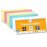 perfect line - 100 Trennstreifen für Ordner A4, Trennblätter aus...