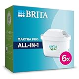 BRITA Wasserfilter-Kartusche MAXTRA PRO All-in-1 – 6er Pack (Halbjahresvorrat)...