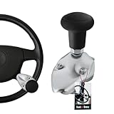 KOTARBAU® Lenkhilfe Lenkradknauf Universal Schwarz Aluminium ⌀ 5 cm Lenkknauf...