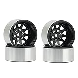 Ocnvlia 4 StüCke Tiefer Teller Wagon 1.9 Metall Beadlock Rad Naben Felge für...