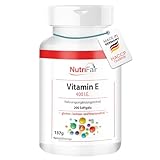 Vitamin E 400 I.E. - mit 268mg Vitamin E pro Softgel - 200 Softgels -...