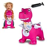 JAMARA 466008 Hüpftier Dino mit Flügel HoppyDoo - Spielzeug für Kinder,...