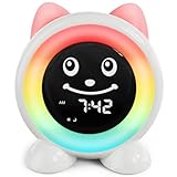 FiveHome Wecker Kinder-Schlaftrainer Kinder Kinderwecker Digital Lichtwecker mit...