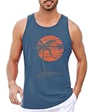 Runcati Printed Tank Top Herren Ärmelloses Sport Muskelshirt Fitness Gym...
