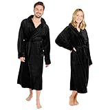 Blumtal Bademantel Damen & Herren XL - OEKO-TEX zert. Morgenmantel mit Kapuze,...