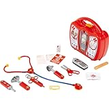 Theo Klein 4350 Arztkoffer mit Handy | Robuster Koffer mit Stethoskop, Spritze...