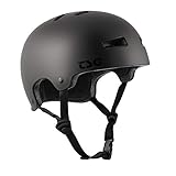 TSG Evolution Solid Color Helm Skate/Trott/Fahrradhelm, Satin Dark Black, XXL