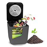 Nutrichef Elektrischer Komposter, 3L- Biomülleimer Küche, Komposteimer- Für...