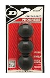 Dunlop Squashbälle Progress Rot, 3 Stück im Blister, für Freizeit- und...