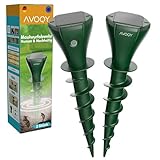 AVOQY Premium Solar Maulwurf Vertreiber [2 Stück] – Humane Ultraschall- &...