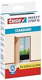 tesa Insect Stop STANDARD Fliegengitter für Türen - 2-tlg Insektenschutz Tür...