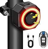 YOUNICE 4-in-1 Fahrrad Alarm mit Rücklicht/Bremslicht/Fahrradglocke...