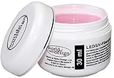 World of Nails-Design, 30 ml LED/UV-Fiberglas Gel dickviskose milchig rosa 1...