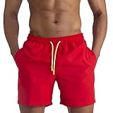 EDOTON Herren Badeshorts, schnelltrocknend wasserdicht Herren Badeshorts mit...