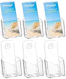 Viymgit 6 Stück DIN Lang Flyerständer – Transparente, standfeste...