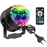 Discokugel, SEBRUANC Disco Lights LED Musikgesteuert DJ Party licht 360°...