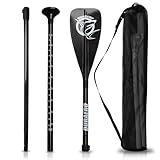 Carbon Paddle with Bag – 3 Pieces for SUP Kayak Stand-Up Paddling Board...