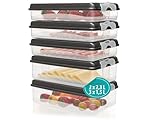 Hausfelder Aufschnittboxen für Kühlschrank Organizer - Wurst und Käse...