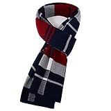 KEECOW Winterschal Herren,30% Merinowolle Herrenschal Winter,Weiche Warm...