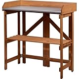 dobar® Klappbarer Pflanztisch | Gärtnertisch Massivholz | Faltbarer...
