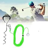 Golf-Trainingsgerät für Fahrer und Eisen, Golfschwungtrainer mit einem echten...
