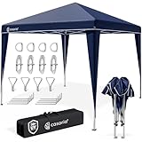 CASARIA® Pavillon Capri 3x3m Pop-Up UV-Schutz 50+ Wasserdicht Winterfest mit...