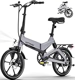 HITWAY E Bike, Klapprad E-Fahrrad 16 Zoll, 36V/7,8 Ah Akku Elektrofahrrad, 250W...