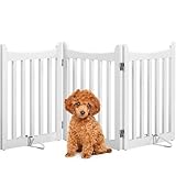 Yaheetech Absperrgitter Hund Schutzgitter, HxB: 60,5 x 151,5 cm, Treppengitter...