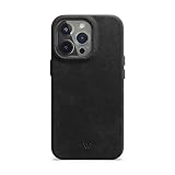WIIUKA Hülle für iPhone 14 Pro, Leder aus Deutschland, Lederhülle extra...