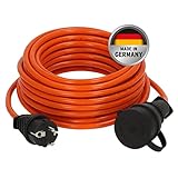Brennenstuhl BREMAXX Verlängerungskabel (10m Kabel in orange, für den...