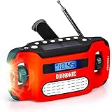 Duronic Apex Radio AM/FM | Mit Radiowecker und Taschenlampe | Aufladbar mit...
