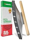 STOKEFIRE Pizzaschneider groß | Großes Wiegemesser für Pizza, Kuchen &...
