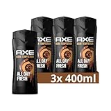 Axe 3-in-1 Duschgel & Shampoo Dark Temptation XL für ganztägige Frische,...