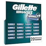 Gillette Mach3 Rasierklingen für Männer, 20 ORIGINAL Gillette Ersatzklingen,...