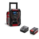 Einhell Akku-Baustellenradio TE-CR 18 Li DAB+/FM/BT Power X-Change (18 V, DAB+,...