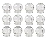Schröpfgläser Set aus Glas, Cupping für Wellness, Vakuum Massage &...