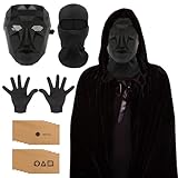 Ycaaeo The Game Maske Kostüm,Halloween Game Boss Costume mit Sturmhaube +...