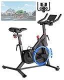 Heimtrainer Fahrrad mit APP, Superun Ergometer Spinning Bike Indoor mit...