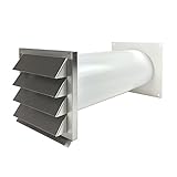 EASYTEC® Energiesparender Wandmontage Mauerkasten Ø 150 mm Edelstahl mit zwei...