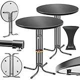 KESSER® Gastro Stehtisch klappbar Bistrotisch 2er Set | Pulverbeschichtete...
