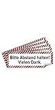 5 Stück Bitte Abstand halten Aufkleber Sticker 21x7,2 cm Diskretion...