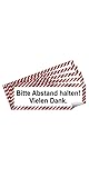 5 Stück Bitte Abstand halten Aufkleber Sticker 21x7,2 cm Diskretion...