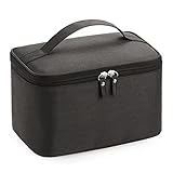 Kosmetiktasche, Reise Waschtasche, Kulturbeutel, Tragbare Make-up-Tasche, Schminktasche für Damen, Packing Cube für Make-up-Pinsel, Lippenstift - Schwarz
