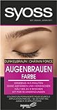 Syoss Augenbrauen Kit Augenbrauenfarbe 4-1 Dunkelbraun Stufe 3 (17 ml),...