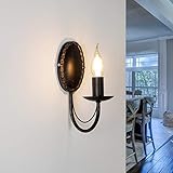 Wandlampe Innen Metall Braun Antik Wohnzimmer Schlafzimmer H:25 E14 max. 60 Watt...