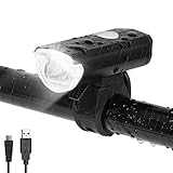 KENNEAS Fahrradlicht Vorne, USB Aufladbar, StVZO Zulassung, 2 Licht-Modi, IPX4...