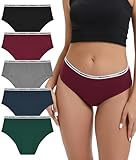 Bobelle Wear Damen Unterwäsche, 5er Pack Baumwolle Unterhosen Frauen Bequeme...