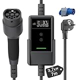 dé Ladekabel Elektroauto Typ 2 Schuko 3,7kW [7m, 6-16A] EV Charger Mit...