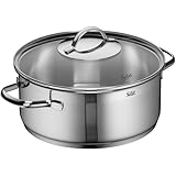 Silit Achat Kochtopf groß 24cm, Glasdeckel, Bratentopf Induktion 4,1l,...